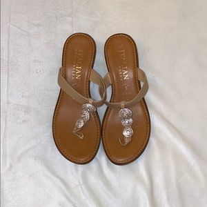 Italian shoemakers Dazzler Nude wedges